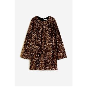 Bronze sequined dress